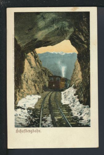 Ansichtskarte Schafbergbahn Österreich Zahnradbahn Eisenbahn