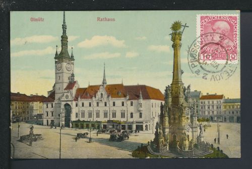 Ansichtskarte Olmütz Olomouc Prossnitz Tschechien Rathaus Liege Belgien Kuk 1910