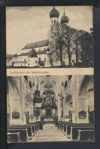 Ansichtskarte Weihenlinden Bayern Wallfahrtskirche Religion Kirche Glaube