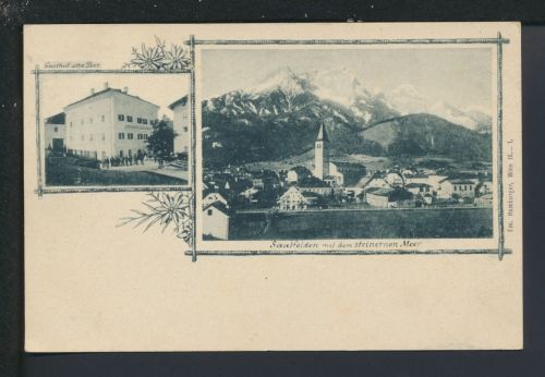 Ansichtskarte Saalfelden am Steinernen Meer Gasthof alte Post Österreich