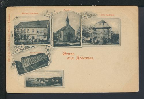 Ansichtskarte Hotowies Türmitz Tschechien Mössers Gasthaus