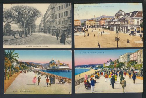Nice Nizza Frankrecih inter. Sammlung von 28 alten Ansichtskarten aus Nachlass