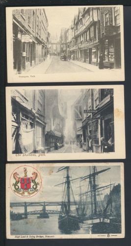 York Großbritannien Sammlung von 7 oft guten alten Ansichtskarten aus Nachlass