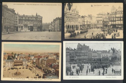 Saint Quentin Frankreich Sammlung von 24 oft guten alten Ansichtskarten a. Nachlass