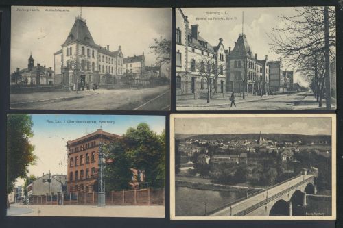 Saarburg in Lothringen Frankreich Sammlung von 9 alten Ansichtskarten aus Nachlass