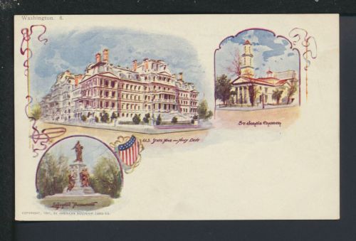 Litho Ansichtskarte Washington USA