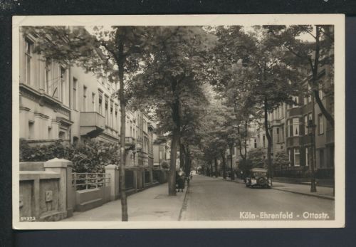 Ansichtskarte Köln Ehrenfeld NRW Ottostr Spa Belgien Auto Oldtimer
