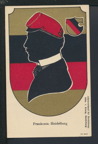 Ansichtskarte Studentika Frankonia Heidelberg Baden-Württemberg