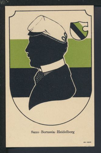 Ansichtskarte Studentika Saxo Borussia Heidelberg Baden-Württemberg