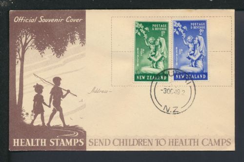 Brief Neuseeland Health Stamps send Children to Health Camps