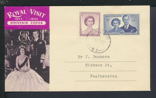 Brief Neuseeland Royal Visit 1953 1954