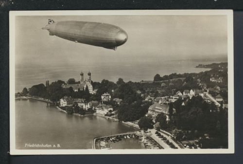 Zeppelin Ansichtskarte Friedrichshafen Bodensee Baden-Württemberg