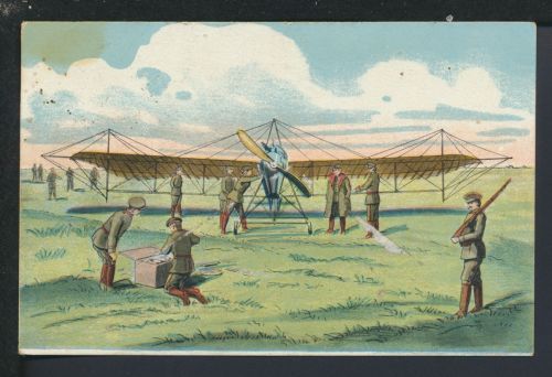 Militaria Ansichtskarte Flugzeug Historisch Krieg Feldpost Großherzogtum Oldenburg