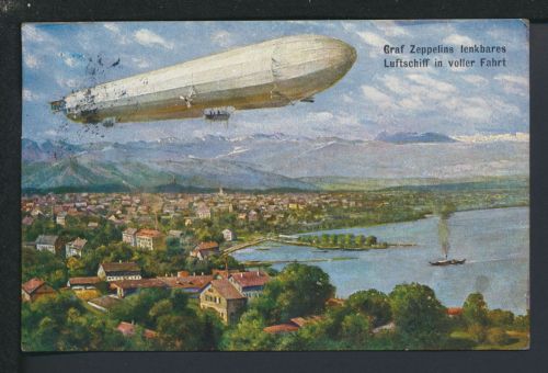 Ansichtskarte Bremen Zeppelin Leer Niedersachsen