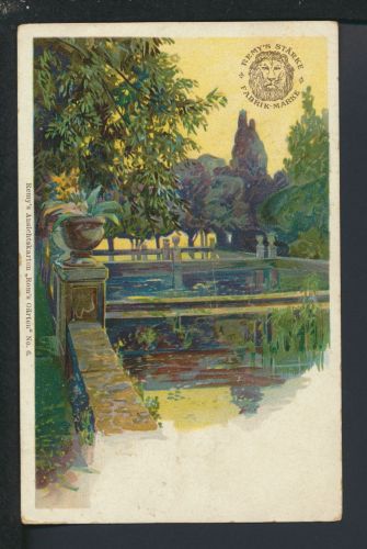 Ansichtskarte Reklame Remys Stärke Roms Gärten Italien