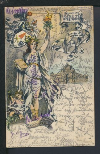 Ansichtskarte Berlin Kaiserliche Post und Telegrafenschule 1904