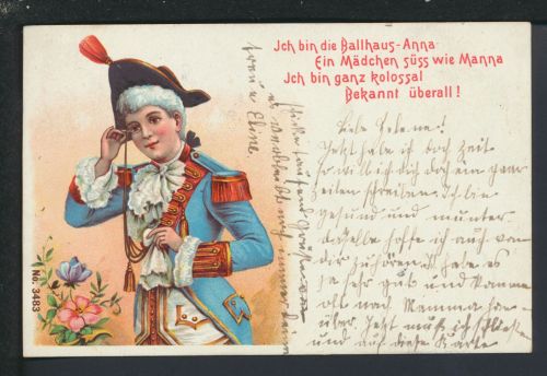 Litho Ansichtskarte Rinkenis Dänemark Die Ballhaus Anna nach Lundtofte 1900