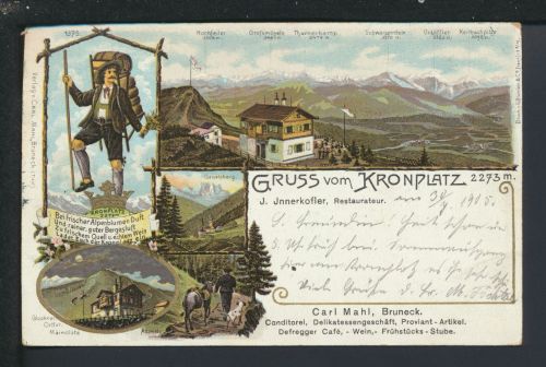 Litho Ansichtskarte Kronplatz Südtirol Italien Rest. Jnnerkofler Innsbruck
