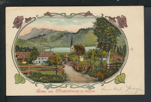Litho Ansichtskarte Vorderthiersee Kufstein Österreich Innsbruck 1905