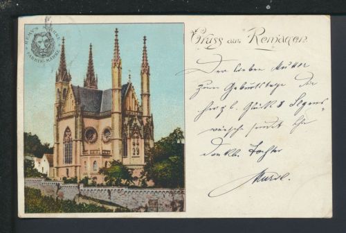 Ansichtskarte Remagen Rheinland-Pfalz Reklame Remy Stärke Lüdenscheid NRW 1898