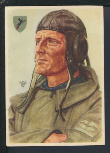 Militaria Künstler Propaganda Ansichtskarte II WK Stukaflieger Willrich Würzburg