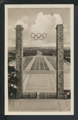Ansichtskarte Berlin Sport Olympia Reichssportfeld Blick durch das Osttor