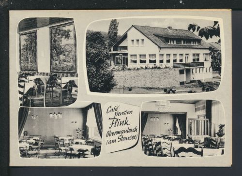 Ansichtskarte Obermaubach NRW Cafe Pension Flink