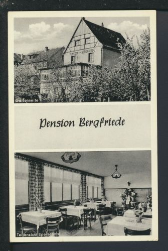 Ansichtskarte Hasenfeld Eifel NRW Pension Bergfriede