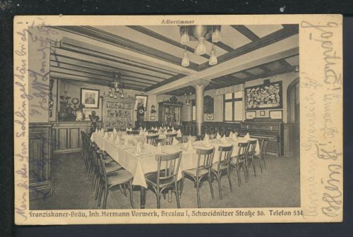 Ansichtskarte Breslau Schweidnitzer Str. 36 Ostgebiete Polen Schlesien Dresden selt.