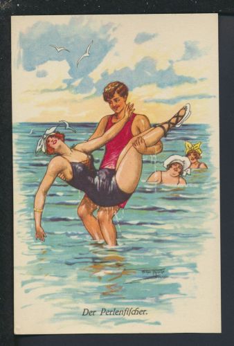 Künstler Ansichtskarte Arthur Thiele Der Perlenfischer