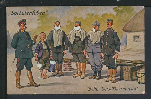 Künstler Ansichtskarte Arthur Thiele Soldatenleben Beim Verschönerungsrat