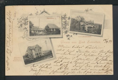 Jugendstil Ansichtskarte Bad Salzuflen NRW Bad Lippspringe 1899