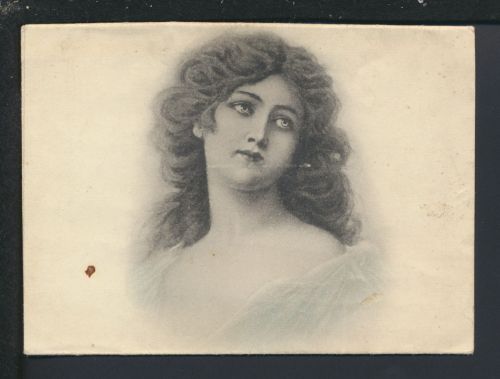 Jugendstil Künstler Ansichtskarte Portrait Junge Dame