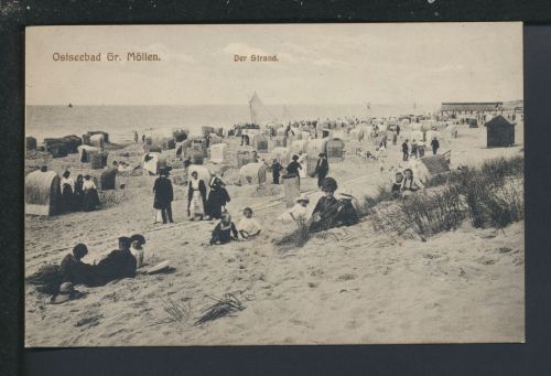 Ansichtskarte Grossmöllen Mielno Strand Ostgebiete Polen Pommern