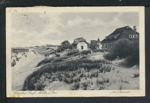 Ansichtskarte Grossmöllen Mielno Strand Ostgebiete Polen Pommern Hannover