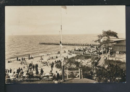 Ansichtskarte Grossmöllen Mielno Strand Ostgebiete Polen Pommern München Bayern