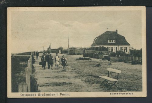 Ansichtskarte Grossmöllen Mielno Strand Ostgebiete Polen Pommern Chemnitz