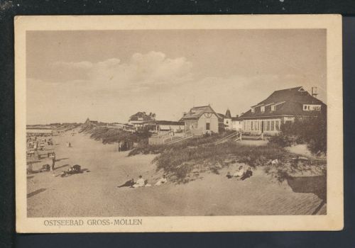 Ansichtskarte Grossmöllen Mielno Strand Ostgebiete Polen Pommern