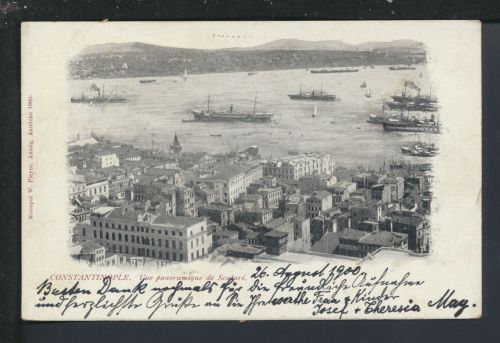 Ansichtskarte Konstantinopel Istanbul Türkei Ybbsitz Österreich 1900 Schiffe
