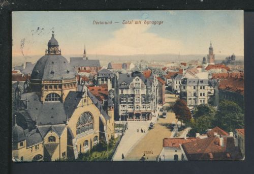 Ansichtskarte Dortmund NRW Synagoge Wohrsdorf Sachsen 1918