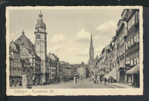 Ansichtskarte Ziebingen Cybinka Ostgebiete Polen Frankfurter Straße