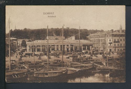 Ansichtskarte Dorpat Tartu Estland Kaufhof Feldpost Bautzen Sachsen