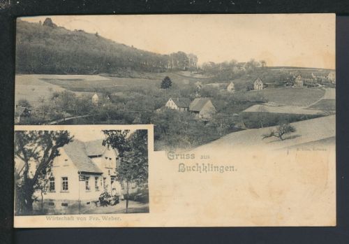 Ansichtskarte Buchklingen Birkenau Hessen Wirtschaft WeberWeinheim Baden-Württemberg