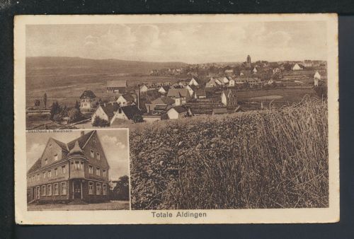 Ansichtskarte Aldingen Baden-Württemberg Totale Gasthaus Waldhorn Sigmaringen