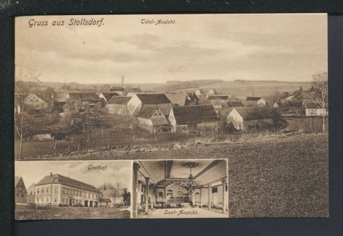 Ansichtskarte Stollsdorf Sachsen Total Ansicht Gasthof Saal Ansicht Leipzig