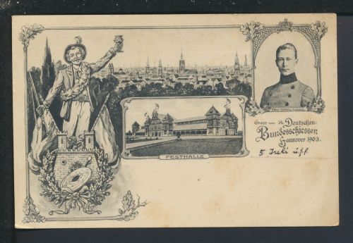 Ansichtskarte Hannover Niedersachsen Deutsches Bundesschiessen 1903