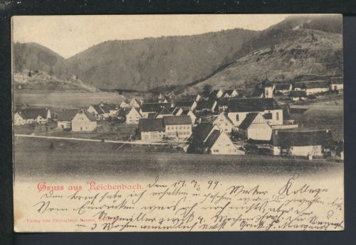 Ansichtskarte Reichenbach Baden-Württemberg Winterthur Schweiz 1899