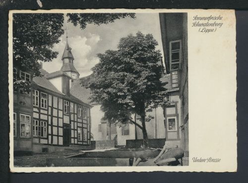Ansichtskarte Schwalenberg Lippe NRW Untere Strasse