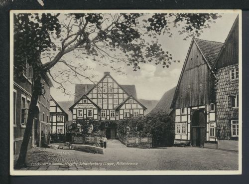Ansichtskarte Schwalenberg Lippe NRW Mittelstrasse