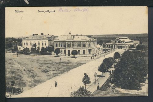 Ansichtskarte Mlawa Polen Nowy-Rynek Feldpost Berlin 1915